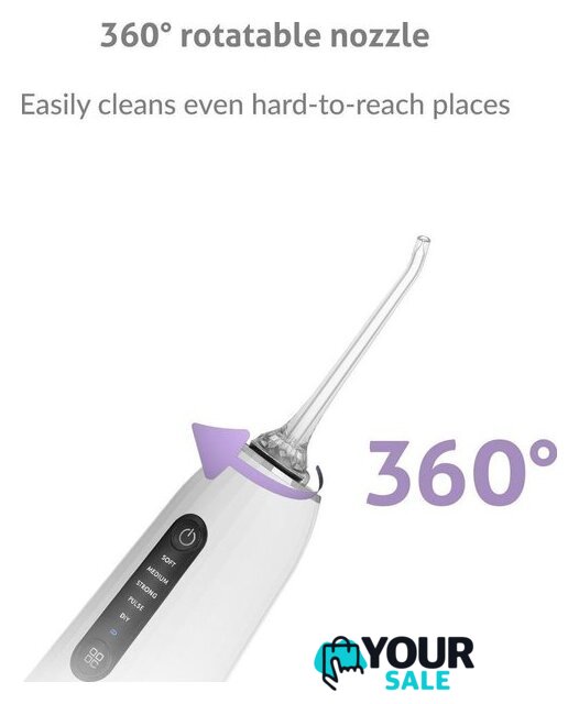Ирригатор  TrueLife AquaFloss Compact C200 (белый) - Изображение №5 — Интернет-магазин Your Sale