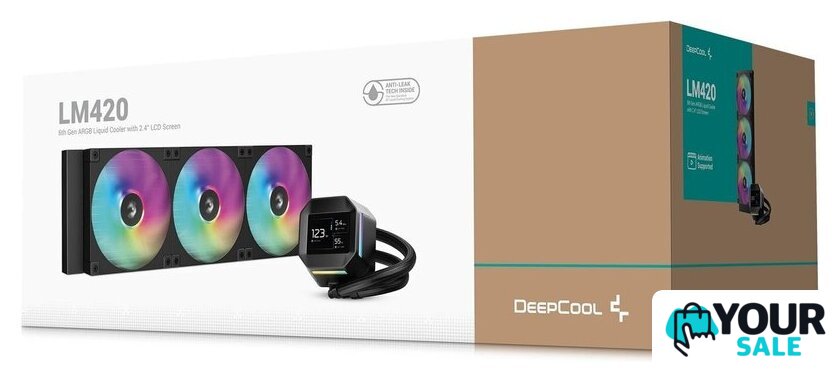 Система жидкостного охлаждения для процессора DeepCool LM420 R-LM420-BKDMMC-1 - Изображение №6 — Интернет-магазин Your Sale