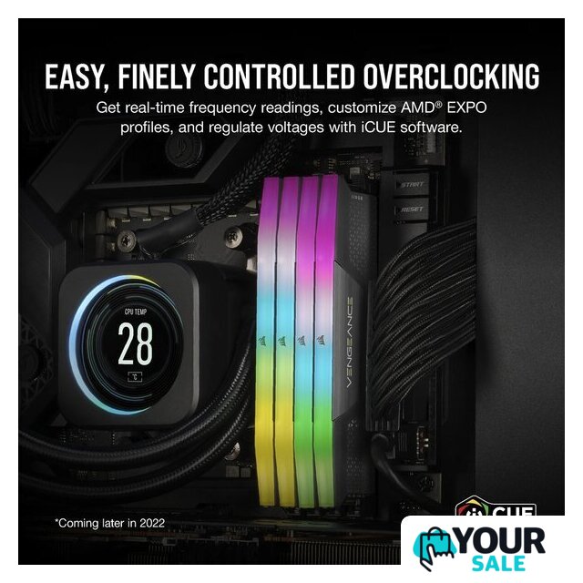 Оперативная память Corsair Vengeance RGB 2x16ГБ DDR5 6400 МГц CMH32GX5M2B6400Z36 - Изображение №5 — Интернет-магазин Your Sale