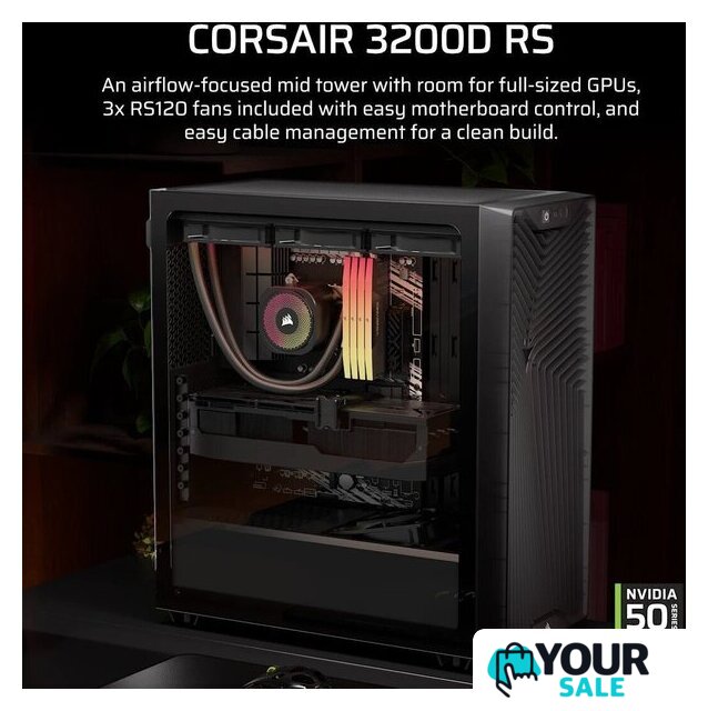 Корпус Corsair 3200D RS CC-9011336-WW - Изображение №4 — Интернет-магазин Your Sale