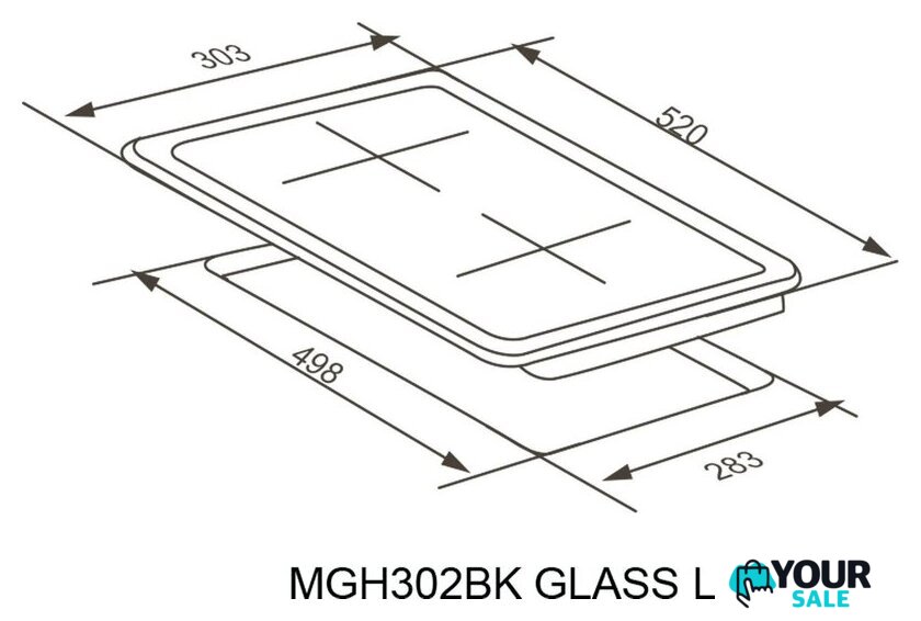 Варочная панель Meferi MGH302BK Glass Light - Изображение №15 — Интернет-магазин Your Sale