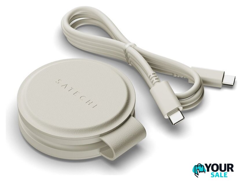 Беспроводное зарядное Satechi OntheGo 2-in-1 Charger ST-QTG21W (бежевый) - Изображение №3 — Интернет-магазин Your Sale
