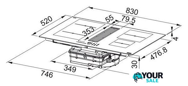 Варочная панель Franke Maris 2gether Minimal Black FMA 8381 HI 340.0705.228 - Изображение №7 — Интернет-магазин Your Sale