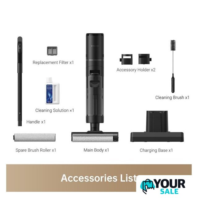 Вертикальный моющий пылесос Dreame H12S AE wet and dry Vacuum Cleaner (международная версия) - Изображение №7 — Интернет-магазин Your Sale