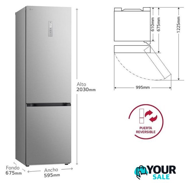 Холодильник LG DoorCooling+ GBV7270EPY - Изображение №3 — Интернет-магазин Your Sale