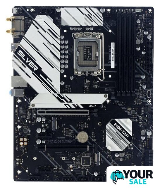 Материнская плата BIOSTAR B760A-Silver Ver. 5.0 - Изображение №1 — Интернет-магазин Your Sale