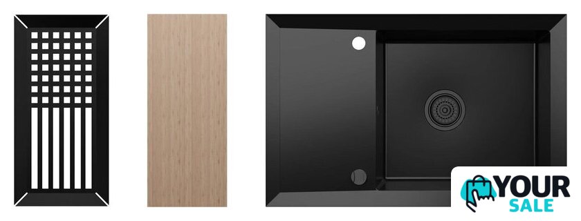 Кухонная мойка Kernau KGS Y 6078 1B1D Deep Black - Изображение №1 — Интернет-магазин Your Sale