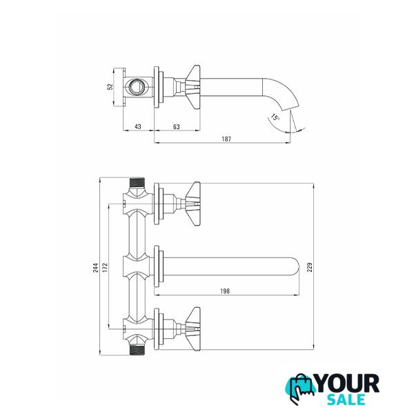 Смеситель Deante Temisto Nero BQT N54D - Изображение №2 — Интернет-магазин Your Sale