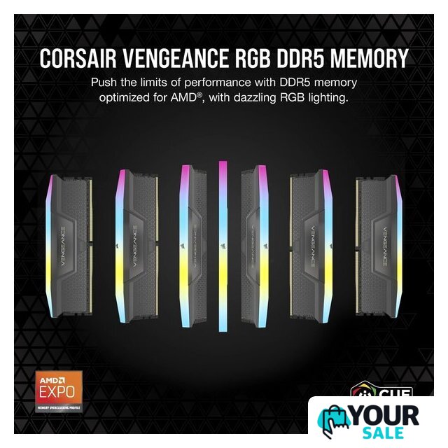 Оперативная память Corsair Vengeance RGB 2x16ГБ DDR5 5200 МГц CMH32GX5M2B5200Z40K - Изображение №2 — Интернет-магазин Your Sale