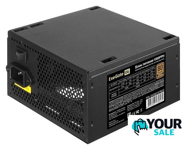 Блок питания ExeGate 1000PPH 80 Plus Bronze EX292157RUS-S - Изображение №1 — Интернет-магазин Your Sale