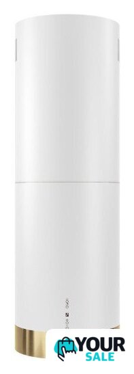 Кухонная вытяжка Globalo Cylindro Isola 39.7 (белый/золотой) - Изображение №1 — Интернет-магазин Your Sale