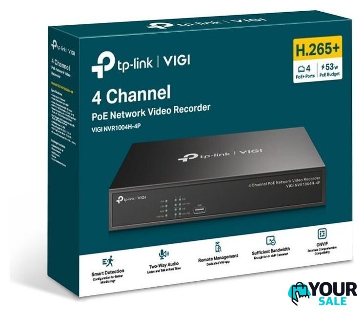 Сетевой видеорегистратор TP-Link Vigi NVR1004H-4P - Изображение №2 — Интернет-магазин Your Sale