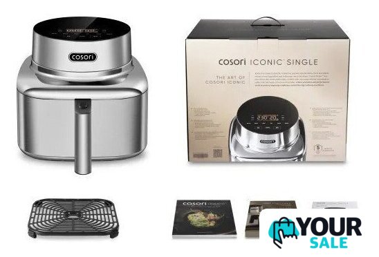 Аэрогриль (аэрофритюрница) Cosori Iconic Single 6.2l CAF-SE601S-CEU - Изображение №7 — Интернет-магазин Your Sale