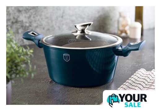 Набор кастрюль Berlinger Haus Aquamarine Metallic Line BH-6152 - Изображение №2 — Интернет-магазин Your Sale