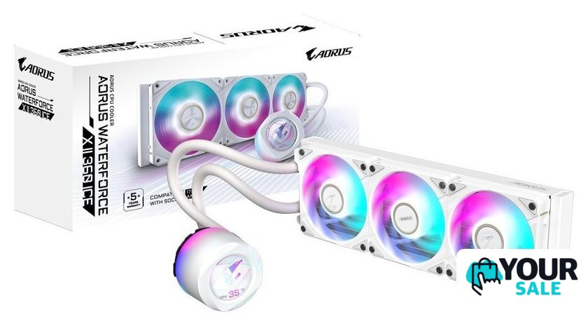 Система жидкостного охлаждения для процессора Gigabyte Aorus Waterforce X II 360 Ice - Изображение №5 — Интернет-магазин Your Sale