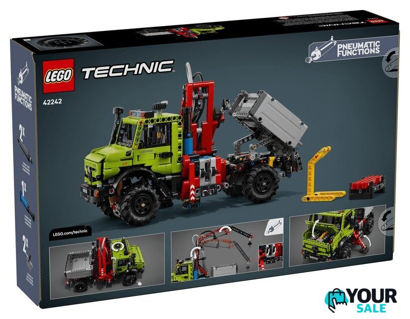 Конструктор LEGO 42242 Грузовик Mercedes-Benz Unimog U 5023 с краном - Изображение №14 — Интернет-магазин Your Sale