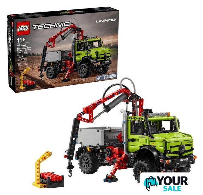 Конструктор LEGO 42242 Грузовик Mercedes-Benz Unimog U 5023 с краном - Изображение №1 — Интернет-магазин Your Sale