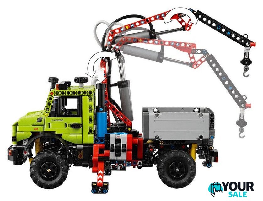 Конструктор LEGO 42242 Грузовик Mercedes-Benz Unimog U 5023 с краном - Изображение №6 — Интернет-магазин Your Sale