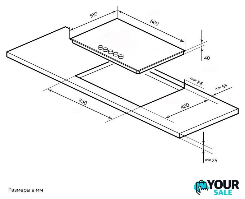 Варочная панель LEX GVG 954 BBL - Изображение №4 — Интернет-магазин Your Sale