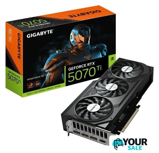 Видеокарта Gigabyte GeForce RTX 5070 Ti Windforce OC V2 16G GV-N507TWF3OCV2-16GD - Изображение №10 — Интернет-магазин Your Sale