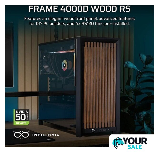 Корпус Corsair Frame 4000D Wood RS CC-9011340-WW - Изображение №4 — Интернет-магазин Your Sale