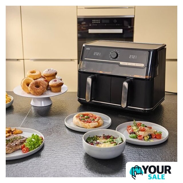 Аэрогриль (аэрофритюрница) Braun TwinCook 5 TD5073IBK - Изображение №6 — Интернет-магазин Your Sale