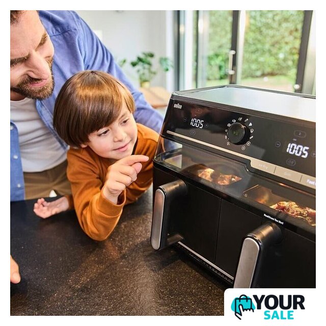 Аэрогриль (аэрофритюрница) Braun TwinCook 5 TD5073IBK - Изображение №7 — Интернет-магазин Your Sale