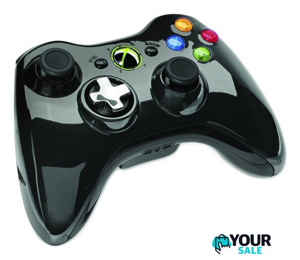 Геймпад Microsoft Xbox 360 Wireless Controller Chrome Black - Изображение №2 — Интернет-магазин Your Sale