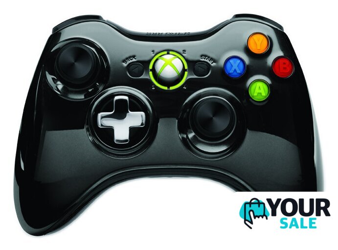 Геймпад Microsoft Xbox 360 Wireless Controller Chrome Black - Изображение №1 — Интернет-магазин Your Sale