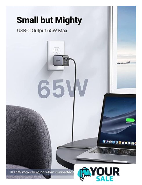 Сетевое зарядное Ugreen CD244 10335 (черный) - Изображение №2 — Интернет-магазин Your Sale