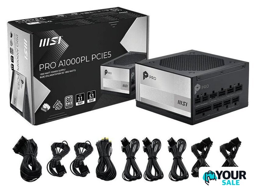 Блок питания MSI PRO A1000PL PCIE5 - Изображение №5 — Интернет-магазин Your Sale
