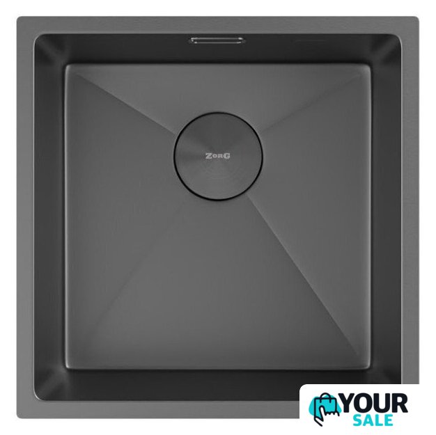 Кухонная мойка ZorG Zerox 44 U / IF Zurinox PVD Gunblack - Изображение №3 — Интернет-магазин Your Sale