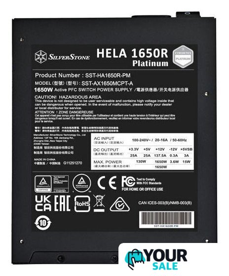 Блок питания SilverStone HELA 1650R Cybenetics Platinum SST-HA1650R-PM - Изображение №5 — Интернет-магазин Your Sale