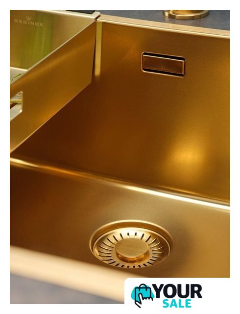 Кухонная мойка Reginox New York 50x40 (L) OKG Comfort Gold Flax R35160 - Изображение №2 — Интернет-магазин Your Sale