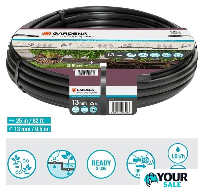 Шланг для капельного полива Gardena 13503-20 (1/2