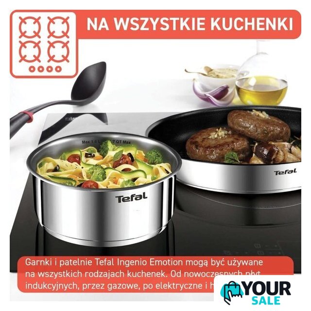 Набор сковород Tefal Ingenio Emotion L897SM74 - Изображение №4 — Интернет-магазин Your Sale