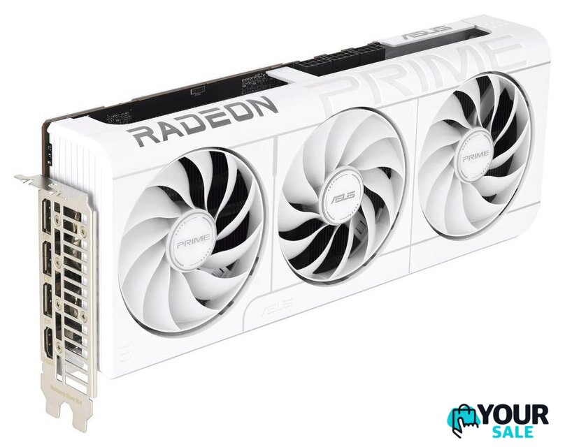 Видеокарта ASUS Prime Radeon RX 9070 XT White OC Edition 16GB GDDR6 PRIME-RX9070XT-O16G-WHITE - Изображение №1 — Интернет-магазин Your Sale