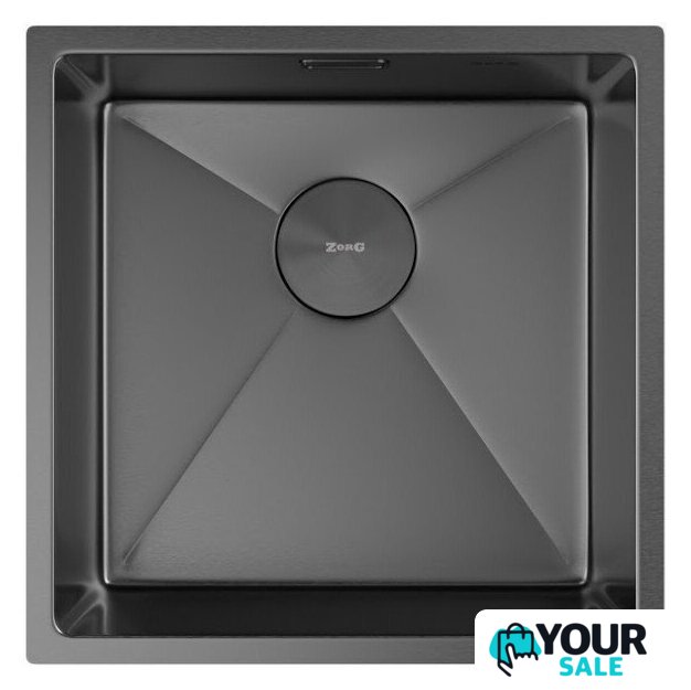 Кухонная мойка ZorG Zerox 44 U / IF PVD Gunblack - Изображение №3 — Интернет-магазин Your Sale