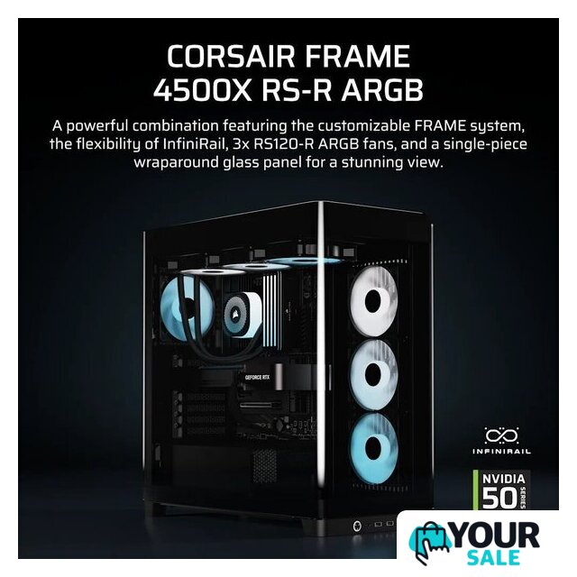 Корпус Corsair Frame 4500X RS-R ARGB CC-9011314-WW - Изображение №3 — Интернет-магазин Your Sale