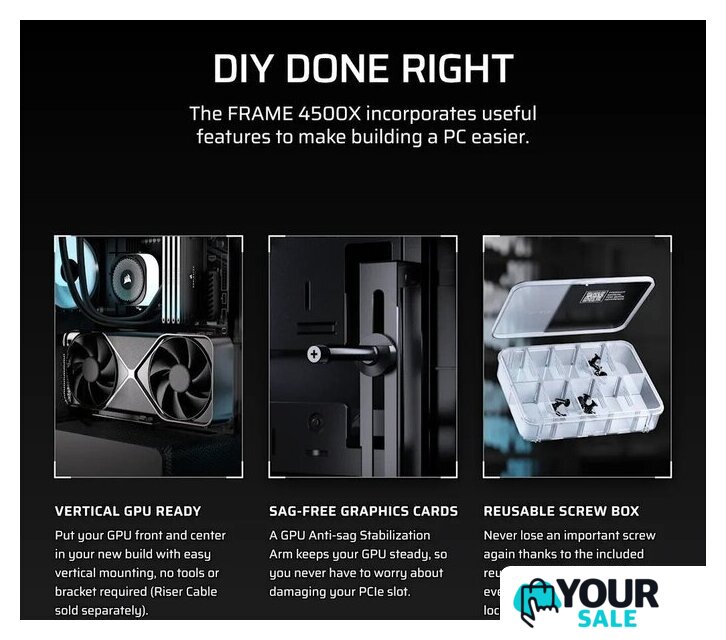 Корпус Corsair Frame 4500X RS-R ARGB CC-9011314-WW - Изображение №11 — Интернет-магазин Your Sale