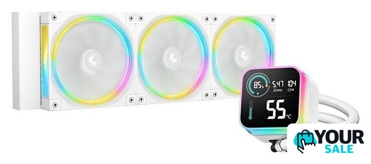 Система жидкостного охлаждения для процессора DeepCool LQ360 Ultra ARGB WH R-LQ360-WHASMC-G-1 - Изображение №1 — Интернет-магазин Your Sale
