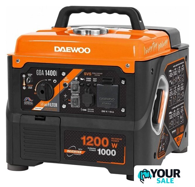 Бензиновый генератор Daewoo Power GDA 1400i - Изображение №1 — Интернет-магазин Your Sale