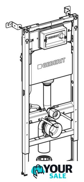 Инсталляция для унитаза Geberit Duofixbasic Delta 111.170.00.2 - Изображение №2 — Интернет-магазин Your Sale