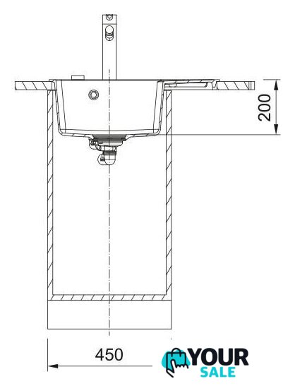 Кухонная мойка Franke Centro CNG 611-62 TL 114.0740.851 (оникс) - Изображение №4 — Интернет-магазин Your Sale