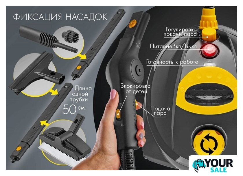 Пароочиститель Endever Odyssey Q-808 - Изображение №13 — Интернет-магазин Your Sale