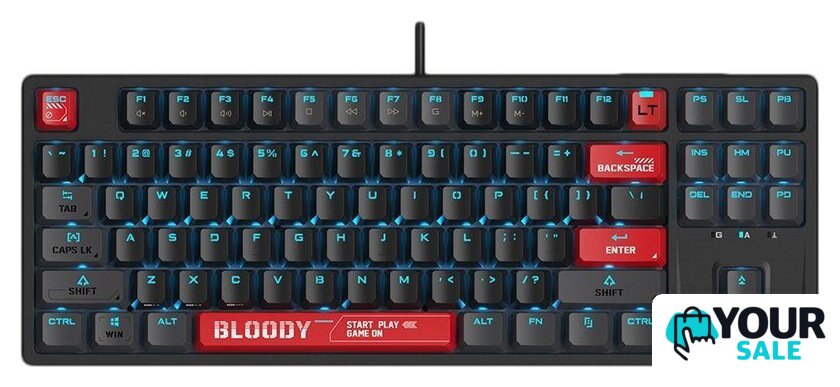 Клавиатура A4Tech Bloody AT87 (черный/красный) - Изображение №1 — Интернет-магазин Your Sale