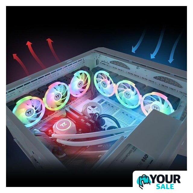 Комплект вентиляторов для корпуса Thermaltake Swafan EX14 ARGB TT Premium Edition 3-Fan Pack CL-F168-PL14SW-A - Изображение №6 — Интернет-магазин Your Sale