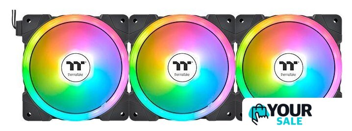 Комплект вентиляторов для корпуса Thermaltake Swafan EX14 ARGB TT Premium Edition 3-Fan Pack CL-F168-PL14SW-A - Изображение №1 — Интернет-магазин Your Sale