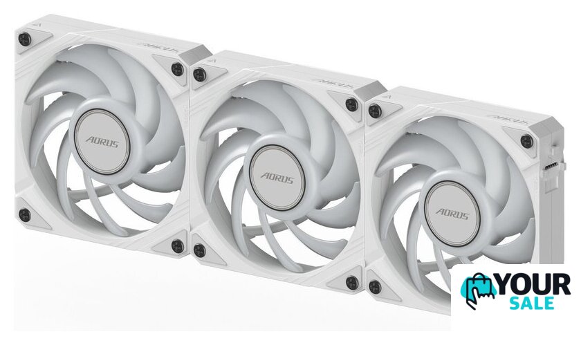 Комплект вентиляторов для корпуса Gigabyte Aorus EZ Chain Fan 120 Ice 3-Pack - Изображение №5 — Интернет-магазин Your Sale
