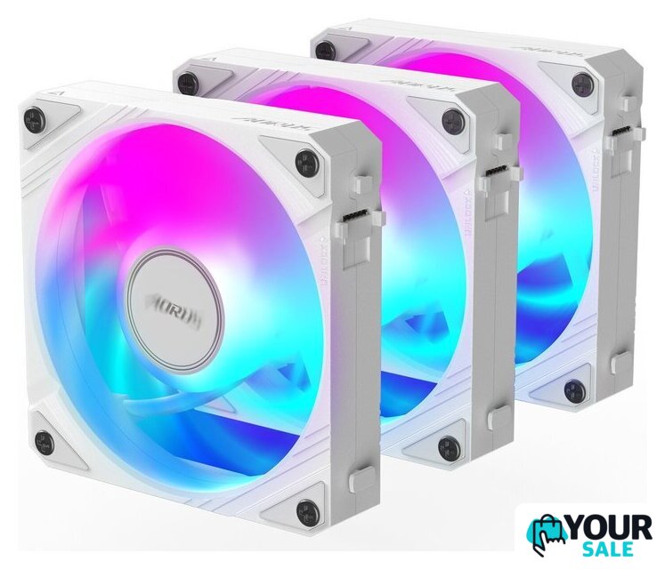 Комплект вентиляторов для корпуса Gigabyte Aorus EZ Chain Fan 120 Ice 3-Pack - Изображение №1 — Интернет-магазин Your Sale